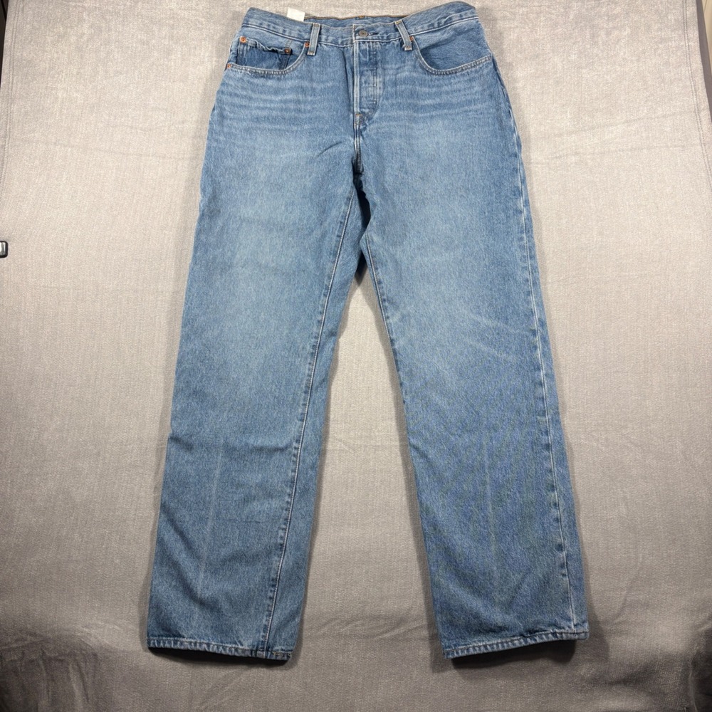 Levis Premium 501 Original Fit Distressed Light Wash Jeans 30x32 A1959-0005